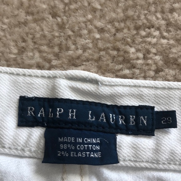 Ralph Lauren white blue label shorts - Picture 4 of 4